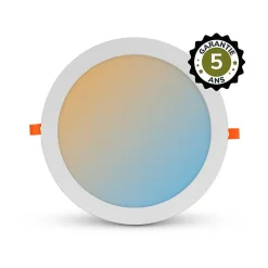 Downlight LED Rond 300mm - 24W - CCT 3K/4K/6K - Dimmable - Blanc