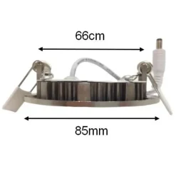 Downlight LED Slim Rond ALU 3W - Blanc Froid 6000K - 8000K - SILUMEN