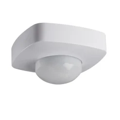 Détecteur de mouvement PIR SENZO 2 capteurs Portée 10m Blanc Montage mural