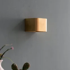 Eclairage mural à LED 6W - doré 10 cm - Quadra