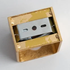 Eclairage mural à LED 6W - doré 10 cm - Quadra