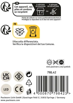 Eclairage Solaire pour Numéro de Maison Paulmann 79842 - Économie d'Énergie et Élégance