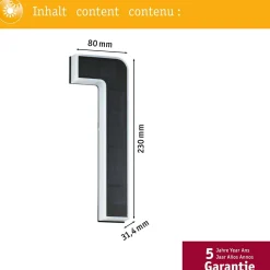 Eclairage Solaire pour Numéro de Maison Paulmann 79842 - Économie d'Énergie et Élégance