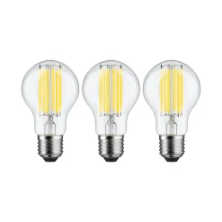 Eco-Line Filament 230 V Ampoule LED E27 Kit de 3 1055lm 5W 3000K Clair