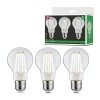 Eco-Line Filament 230 V Ampoule LED E27 Kit de 3 3x840lm 3x4W 3000K Clair