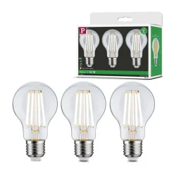 Eco-Line Filament 230 V Ampoule LED E27 Kit de 3 3x840lm 3x4W 3000K Clair