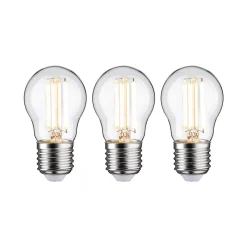 Eco-Line Filament 230 V Sphérique LED Kit de 3 80mm 525lm 2,5W 3000K Clair