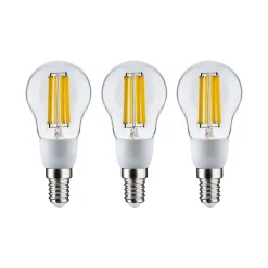 Eco-Line Filament 230 V Sphérique LED E14 Kit de 3 100mm 3x525lm 3x2,5W 3000K Clair