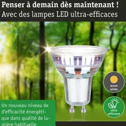 Eco-Line Standard 230 V Réflecteur LED GU10 Kit de 1 450lm 2,5W 4000K Argent