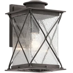 Elstead Argyle - Lanterne murale extérieure moyenne à 1 lumière, zinc IP44, E27