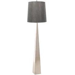 Elstead Ascent - Lampadaire à 1 lumière, nickel poli, E27