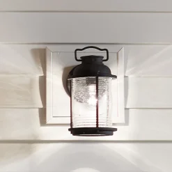 Elstead Ashland Bay - Petite lanterne murale extérieure à 1 ampoule en zinc IP44, E27