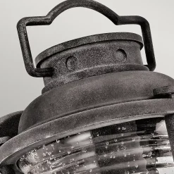 Elstead Ashland Bay - Petite lanterne murale extérieure à 1 ampoule en zinc IP44, E27