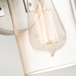 Elstead Brinley - Applique murale à 1 ampoule, nickel brossé, E27