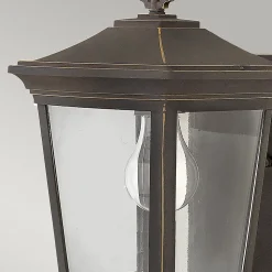 Elstead Bromley - Petite lanterne murale extérieure à 1 ampoule bronze clair IP44, E27