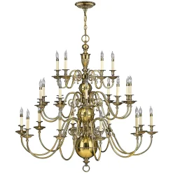 Elstead Cambridge - Lustre à 25 ampoules, laiton bruni