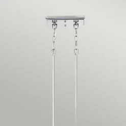 Elstead Emery - Lustre à 3 ampoules à suspension argenté, E27