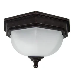 Elstead Fairford - Lanterne de Plafond à 2 Lumières, Bronze IP44, E27