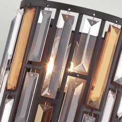 Elstead Gemma - Applique murale d'intérieur à 2 ampoules, bronze vintage, E14