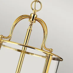 Elstead Gentry - Grande lanterne de plafond à 6 ampoules en laiton poli, E14