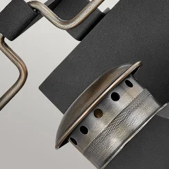 Elstead Hinkley Fitzgerald Lanterne murale d'extérieur noir texturé avec bronze bruni, IP44