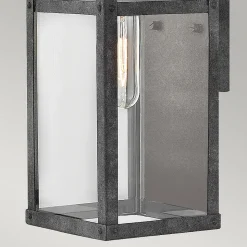 Elstead Hinkley Porter Lanterne murale d'extérieur en zinc vieilli, IP44