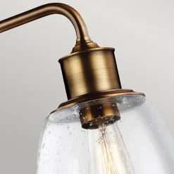 Elstead Hobson - Lustre à 3 ampoules au plafond, lustre en laiton, E27