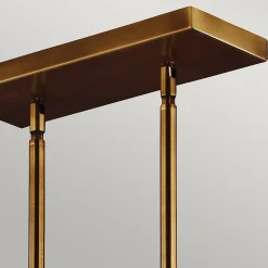 Elstead Hobson - Lustre à 3 ampoules au plafond, lustre en laiton, E27