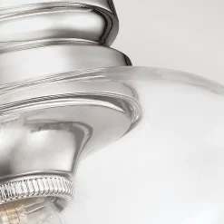 Elstead Hounslow - Plafonnier à 1 lumière, nickel poli