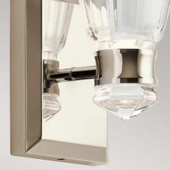 Elstead Kichler Kayva Applique murale LED intégrée Nickel poli, 3000K, IP44