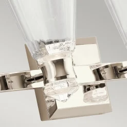 Elstead Kichler Kayva Applique murale LED intégrée Nickel poli, 3000K, IP44