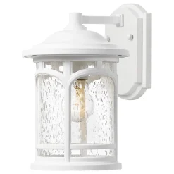 Elstead Marblehead - Lanterne murale d'extérieur moyenne à 1 lumière, blanc, IP44, E27