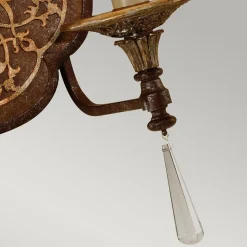 Elstead Marcella - Applique murale d'intérieur à 2 ampoules, bronze britannique, E14