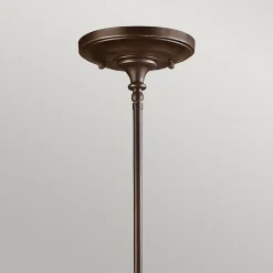 Elstead Mayflower - Mini suspension plafonnier dôme à 1 ampoule Olde Bronze, E27