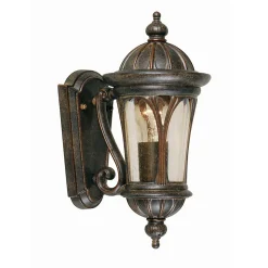 Elstead New England - Petite lanterne murale extérieure à 1 ampoule bronze patiné IP44, E27