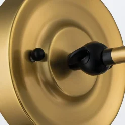 Elstead Provence Applique murale dôme classique en laiton vieilli, noir mat, 1 ampoule E27