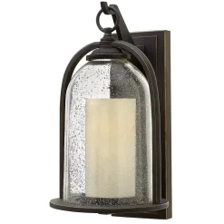 Elstead Quincy - Lanterne murale extérieure à 1 lumière, bronze huilé, IP44, E27