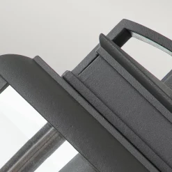 Elstead Quoizel Byron Lanterne murale d'extérieur graphite avec réflecteur en étain, IP44