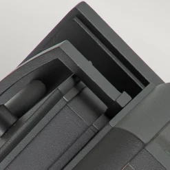 Elstead Quoizel Byron Lanterne murale d'extérieur graphite avec réflecteur en étain, IP44