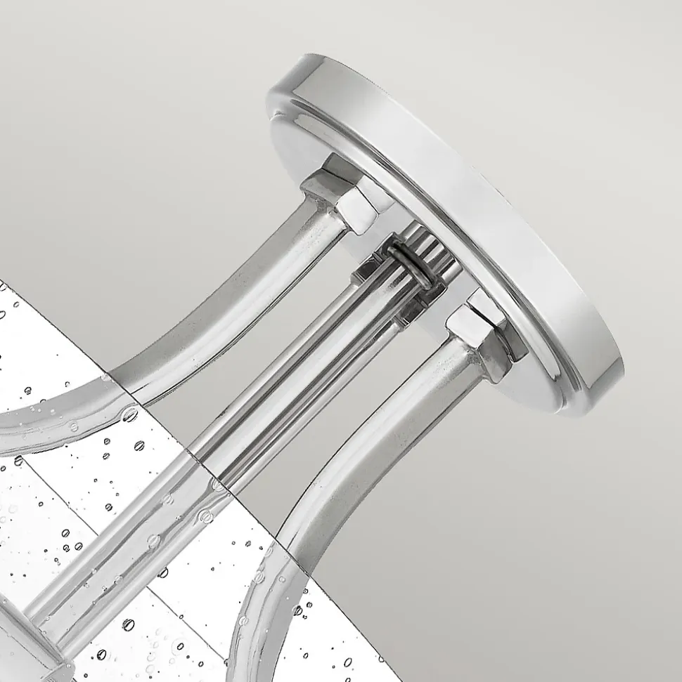 Elstead Quoizel Hollister Plafonnier semi-encastré Bowl nickel poli