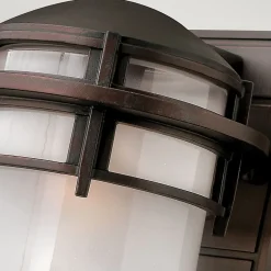 Elstead Reef - Petite lanterne murale extérieure à 1 ampoule bronze victorien IP44, E27