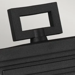 Elstead Roscoe - Lanterne murale extérieure à 1 ampoule moyenne noire IP44, E27