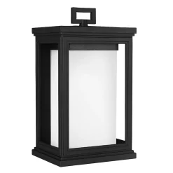 Elstead Roscoe - Lanterne murale extérieure à 1 ampoule moyenne noire IP44, E27