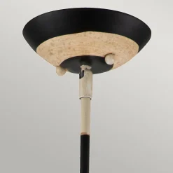 Elstead South Beach - Suspension à 1 lumière, noir, crème, E27