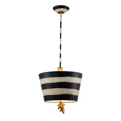 Elstead South Beach - Suspension à 1 lumière, noir, crème, E27