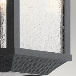 Elstead Springfield Lanterne murale d'extérieur moyenne à 1 lumière, noir vieilli, IP44, E27