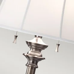 Elstead Stateroom - Lampadaire à 2 lampes, nickel antique, E27