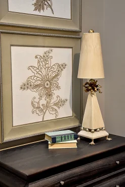 Elsteada - 1 lampe de table lumineuse crème, E27