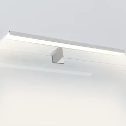 EMKE Applique murale LED pour salle de bain, 40 x 15 cm, 6000 K, blanc, 3 méthodes d'installation