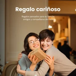 EMKE Lampe de table LED magnétique sans fil 5 en 1, Rechargeable, dimmable, commande tactile, 3 modes de couleur, USB-C, blanc